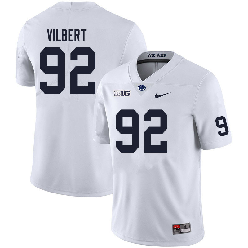 NCAA Nike Men's Penn State Nittany Lions Smith Vilbert #92 College Football Authentic White Stitched Jersey MNS5398UT